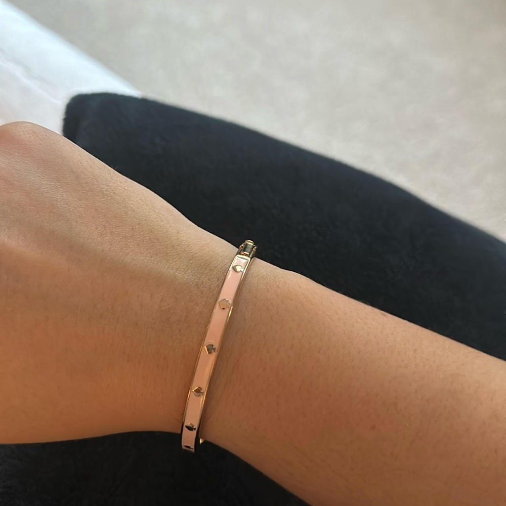 Kate spade bangle light pink rose gold